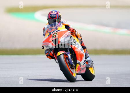 2022 Juni 6.. Gran Premio Monster Energy de Catalunya, MotoGP, freitagsfreitag: Stefan Bradl (GER), Repsol Honda Team Stockfoto