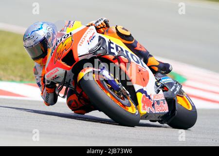 2022 Juni 6.. Gran Premio Monster Energy de Catalunya, MotoGP, freitagsfreitag: Pol Espargaro (ESP), Repsol Honda Team Stockfoto