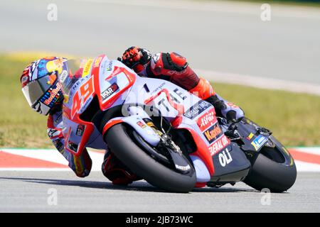 2022 Juni 6.. Gran Premio Monster Energy de Catalunya, MotoGP, freitags freier Parctice: Fabio Di Giannantonio (ITA), Gresini Racing MotoGP Stockfoto