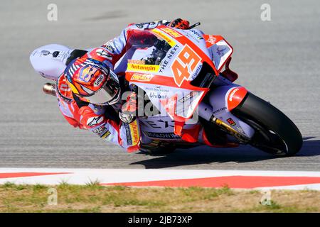 2022 Juni 6.. Gran Premio Monster Energy de Catalunya, MotoGP, freitags freier Parctice: Fabio Di Giannantonio (ITA), Gresini Racing MotoGP Stockfoto