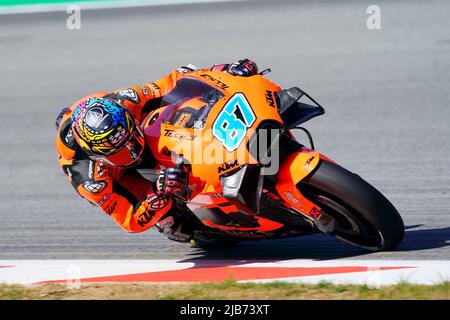 2022 Juni 6.. Gran Premio Monster Energy de Catalunya, MotoGP, freitag freier Parkplatz: Remi Gadner (AUS), Tech3 KTM Factory Racing Stockfoto