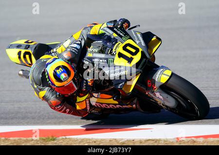 2022 Juni 6.. Gran Premio Monster Energy de Catalunya, MotoGP, freitags kostenloser Parctice: Luca Marini (ITA), Mooney VR46 Racing Team Stockfoto