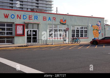 Wonder Bar eine historische Live-Musik-Bar an der Fifth und Ocean Avenue. Asbury Park, New Jersey, USA Stockfoto