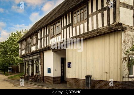 Historische Gebäude im Avoncroft Museum, Bromsgrove, Worcestershire. Stockfoto