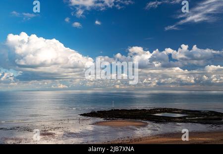 Am Strand Stockfoto