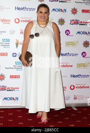 Sapper Support Launch Party im Army and Navy Club, Pall Mall - Arrivals mit: Nadia Essex wo: London, Vereinigtes Königreich Wann: 02 Jul 2021 Credit: Mario Mitsis/WENN Stockfoto
