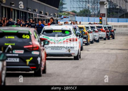 Misano, Italien. 03.. Juni 2022. Stand, während der 5. Runde des Clio Cup Europe 2022, vom 3. Bis 5. Juni 2022 auf dem Misano World Circuit Marco Simoncelli, in Misano Adriatico, Italien - Photo Grégory Lenormand / DPPI Credit: DPPI Media/Alamy Live News Stockfoto