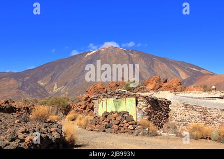 Ehemaliges Sanatorium in den canadas von teneriffa, im Nationalpark teide Vulkan Stockfoto