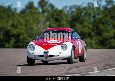 Dijon, Frankreich. 04.. Juni 2022. 65 Antonio CARRISI, (CH), Alfa Romeo Giulietta SZ / 1962, Aktion während des Grand Prix de l'Age d'Or 2022, vom 3. Bis 5. Juni 2022 auf dem Circuit de Dijon-Prenois, in Dijon, Frankreich - Foto Julien Cuer / DPPI Credit: DPPI Media/Alamy Live News Stockfoto