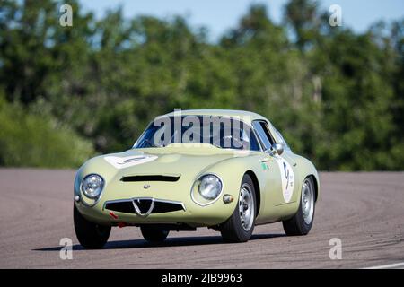 Dijon, Frankreich. 04.. Juni 2022. 09 Alain VÖGELE, (CH), ALFA ROMEO Giulia TZ /1964, Aktion während des Grand Prix de l'Age d'Or 2022, vom 3. Bis 5. Juni 2022 auf dem Circuit de Dijon-Prenois, in Dijon, Frankreich - Foto Julien Cuer / DPPI Credit: DPPI Media/Alamy Live News Stockfoto