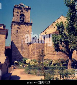 ABSIDES - FOTO AÑOS 60. ORT: IGLESIA DE SANTIAGO. LA CORUNA. A CORUÑA. SPANIEN. Stockfoto