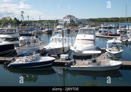 Sandwich Marina - Sandwich, Massachusetts, Cape Cod, USA Stockfoto