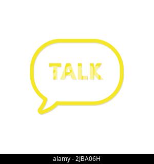 Sprechblase im Sprechblasendesign isoliert Stock Vektor