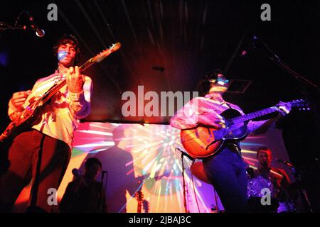 Die kalifornische Band The Allah-Las treten am 30.. September 2014 im Electric Circus, Edinburgh, auf Stockfoto