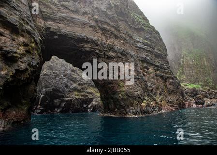 Vestmanna imposante Klippen, Streymoy Island, Färöer Inseln Stockfoto