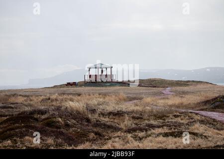 Gans Cove während eines Regensturms Stockfoto