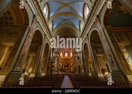 Toulouse, Frankreich. 24.Mai 2022. Innenraum der Basilika unserer Lieben Frau von der Daurade Stockfoto