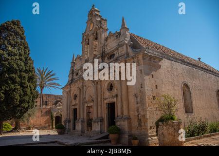 Das orthodoxe Kloster von Arkadi auf der griechischen Insel Kreta Stockfoto