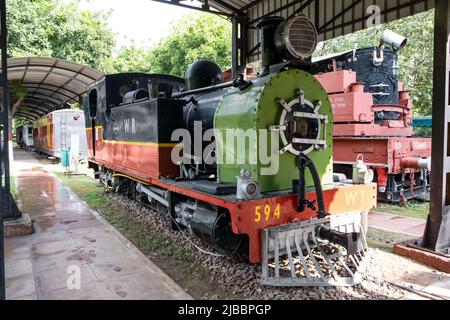 WT-594. Diese 0-6-4-Rad-Anordnung Lokomotive wog 27,5 Tonnen und wurde verwendet, um auf dem riesigen Schmalspur (2’6″  Netzwerk der vormaligen “Gaekwa laufen Stockfoto