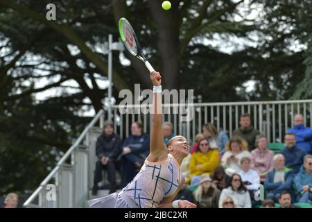 Nottingham, Großbritannien. 4.. Juni 2022. Im Bild: Britin Freya Nicole Christie 24 Jahre beim ROTHESAY OPEN NOTTINGHAM Tennis Center 4-12. Juni 2022 Alle Bilder © Robert Leyland Keine Verwendung ohne vorherige Genehmigung. Kredit: © Rob Leyland/Alamy Live Nachrichten Stockfoto