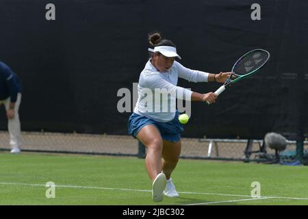 Nottingham, Großbritannien. 4.. Juni 2022. Im Bild: Taiwanese en-Shuo Liang 21 Jahre beim ROTHESAY OPEN NOTTINGHAM Tennis Center 4-12. Juni 2022 Alle Bilder © Robert Leyland Keine Verwendung ohne vorherige Genehmigung. Kredit: © Rob Leyland/Alamy Live Nachrichten Stockfoto