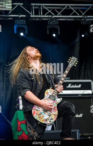 Call of the Wild Festival, Lincoln, UK, Mai 22. 2022 The L.A. Vielleicht Debüt UK Festival ( The L.A. Vielleicht eine 5-köpfige Rock n' Roll Band aus der Südhitze der Carolinas) Quelle: Paul Saripo/Alamy Live News Stockfoto