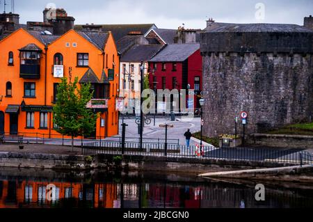 Trommelturm von Athlone Castle in Athlone, Irland, Stockfoto