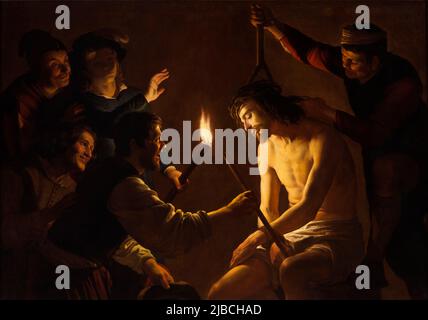 Die Verspottung Christi von Gerrit van Honthorst, c. 1617 Stockfoto