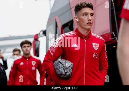 CARDIFF, GROSSBRITANNIEN. 05.. Juni 2022. Harry Wilson von Wales vor dem Play-off-Finale der FIFA-Weltmeisterschaft 2022 zwischen Wales und der Ukraine im Cardiff City Stadium am 5.. Juni 2022. (Bild von John Smith/FAW) Quelle: Football Association of Wales/Alamy Live News Stockfoto