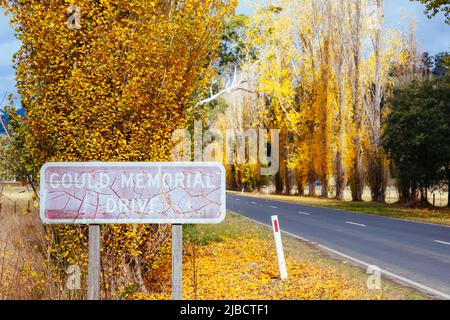 Gould Memorial Drive in Marysville in Australien Stockfoto