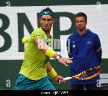 Paris, Frankreich. 05.. Juni 2022. Roland Garros French Open Day 15 05/06/2022 Rafa Nadal (ESP) spielt Casper Ruud (NOR) im Finale der Männer-Singles Credit: Roger Parker/Alamy Live News Stockfoto