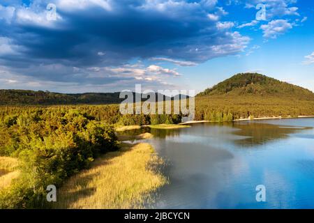 Národní přírodní památka Sumpf, Machovo jezero, Máchův kraj, Ceska republika / Naturschutzgebiet Sumpf, Macha See, Tschechische republik Stockfoto