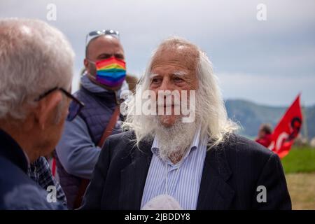 Il padre del poliziotto asassinato da Cosa Nostra, Nino Agostino, Vincenzo Stockfoto