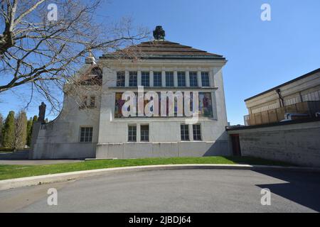 La Chaux-de-Fonds, Schweiz - Stil Sapin - Krematorium - Jugendstil Stockfoto