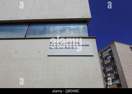 Musée d'Art Contemporain du Val-de-Marne, „MAC/VAL“, Museum für zeitgenössische Kunst, Place de la Libération in Vitry-sur-seine, Val-de-Marne, Frankreich. Stockfoto