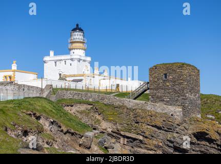 Kinnaird Head Lighthouse, in den schottischen Highlands Stockfoto