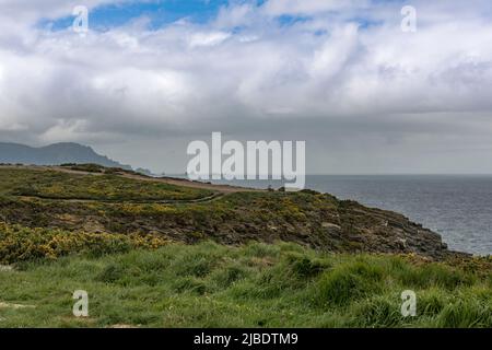 Küstenlandschaft der Rias Altas bei Ortigueira, Galizien, Spanien Stockfoto