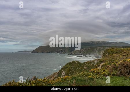 Küstenlandschaft der Rias Altas bei Ortigueira, Galizien, Spanien Stockfoto