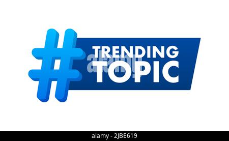 Symbol für Trendthema. Bereit für den Einsatz im Web- oder Druckdesign. Bannerdesign. Trendvektordarstellung Stock Vektor
