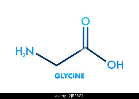 Glycin-Formel. Glycin Formel, großes Design für jeden Zweck Stock Vektor