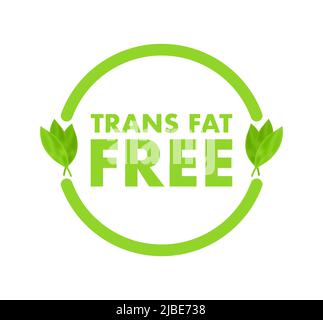 Trans-Fett frei für Web-Design. Bearbeitbarer Vektor. Bearbeitbare Kontur. Vektorgrafik Stock Vektor