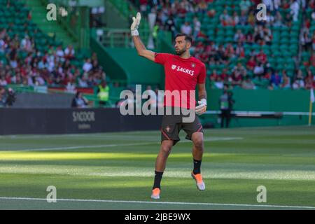 05. Juni 2022. Lissabon, Portugal. Portugals und Roma-Torhüter Rui Patricio (1) beim UEFA Nations League Final Turnier zwischen Portugal und der Schweiz im Einsatz Credit: Alexandre de Sousa/Alamy Live News Stockfoto