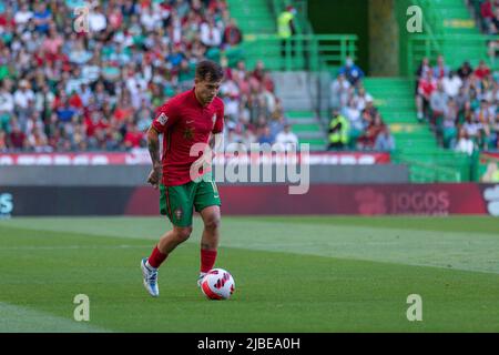 05. Juni 2022. Lissabon, Portugal. Portugals und Portos Mittelfeldspieler Otavio (16) im Einsatz während des UEFA Nations League Final Tournaments zwischen Portugal und der Schweiz Credit: Alexandre de Sousa/Alamy Live News Stockfoto