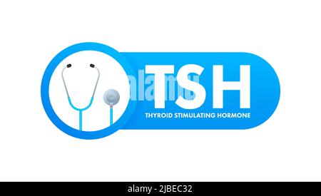 Infografik mit Schilddrüsenstimulierendem Hormon. Schilddrüsenstimulierendes Hormon Vektorgrafik. Stock Vektor