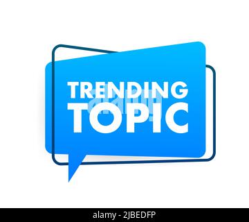 Symbol für Trendthema. Bereit für den Einsatz im Web- oder Druckdesign. Bannerdesign. Trendvektordarstellung Stock Vektor