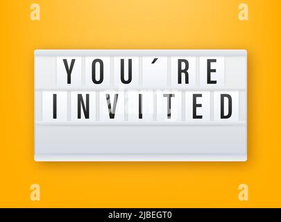 Sie laden das Leuchtkastensymbol erneut ein. Geschrieben In Einem Kuvertbrief. Vektorgrafik. Stock Vektor