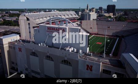 Lincoln, Nebraska – 29. Mai 2022: NCAA College Football Stadium der University of Nebraska Cornhuskers Stockfoto