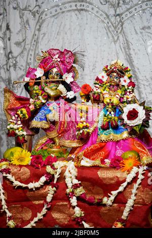 Iskcon Dhaka Swamibag-Tempel, Bangladesh Gournitai, Stockfoto