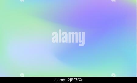 Abstraktes Farbvektorbanner. Verwackelte, frische Hintergrundfarbe. Pastellrosa, blau, minzfarbene glatte Flecken. Banner mit neutralem Flüssigfärbemittel und Platz für Stock Vektor