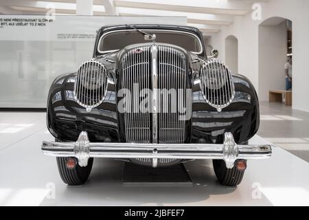 Oldtimer im SKODA Auto Museum Stockfoto